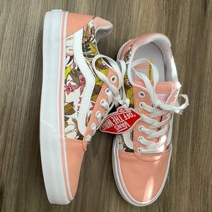 NWT deluxe comfort insoles hummingbird peach pink vans size 7.5
